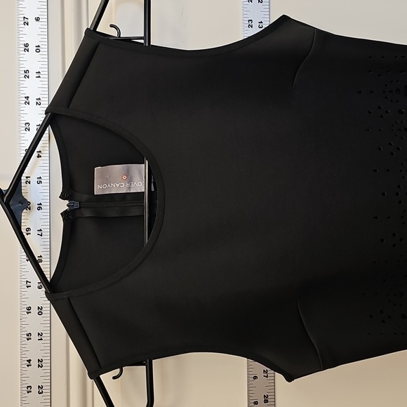 Black, Sleeveless, Top, Tight, Wedding, Date, Sexy, Stretch, Office, Chic, - Picture 4 of 7